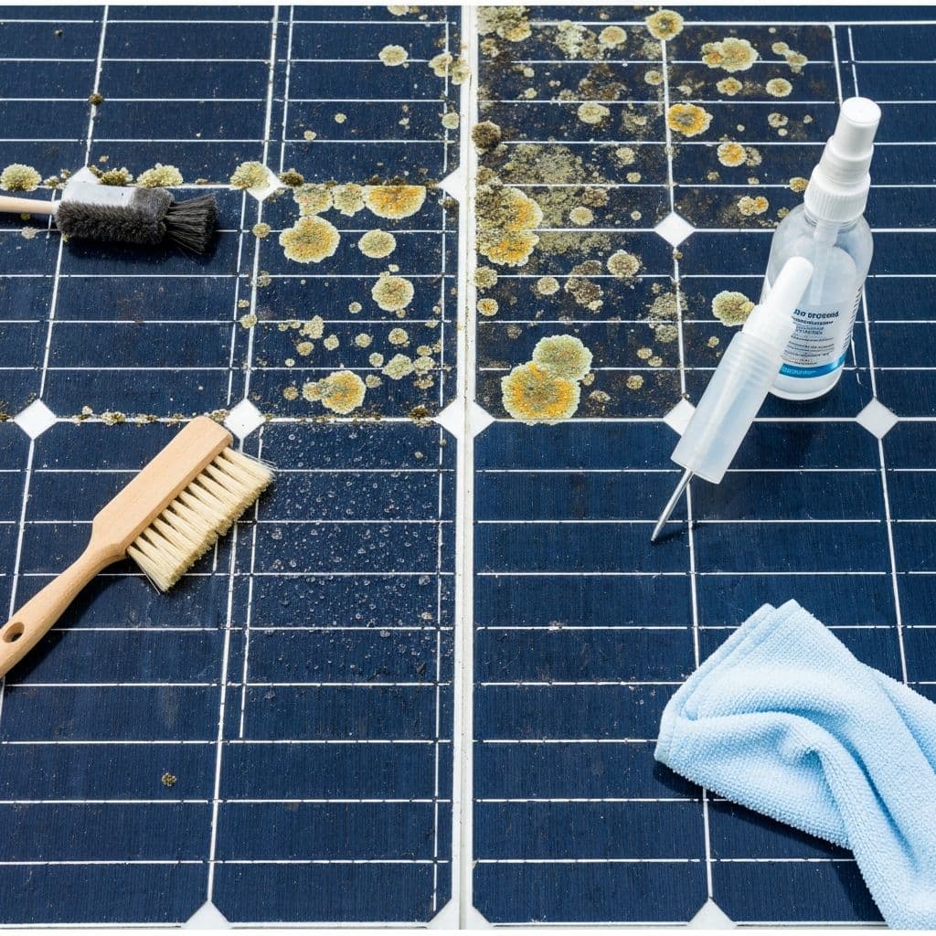 Flechten auf Solaranlage entfernen – Rheine & Münsterland