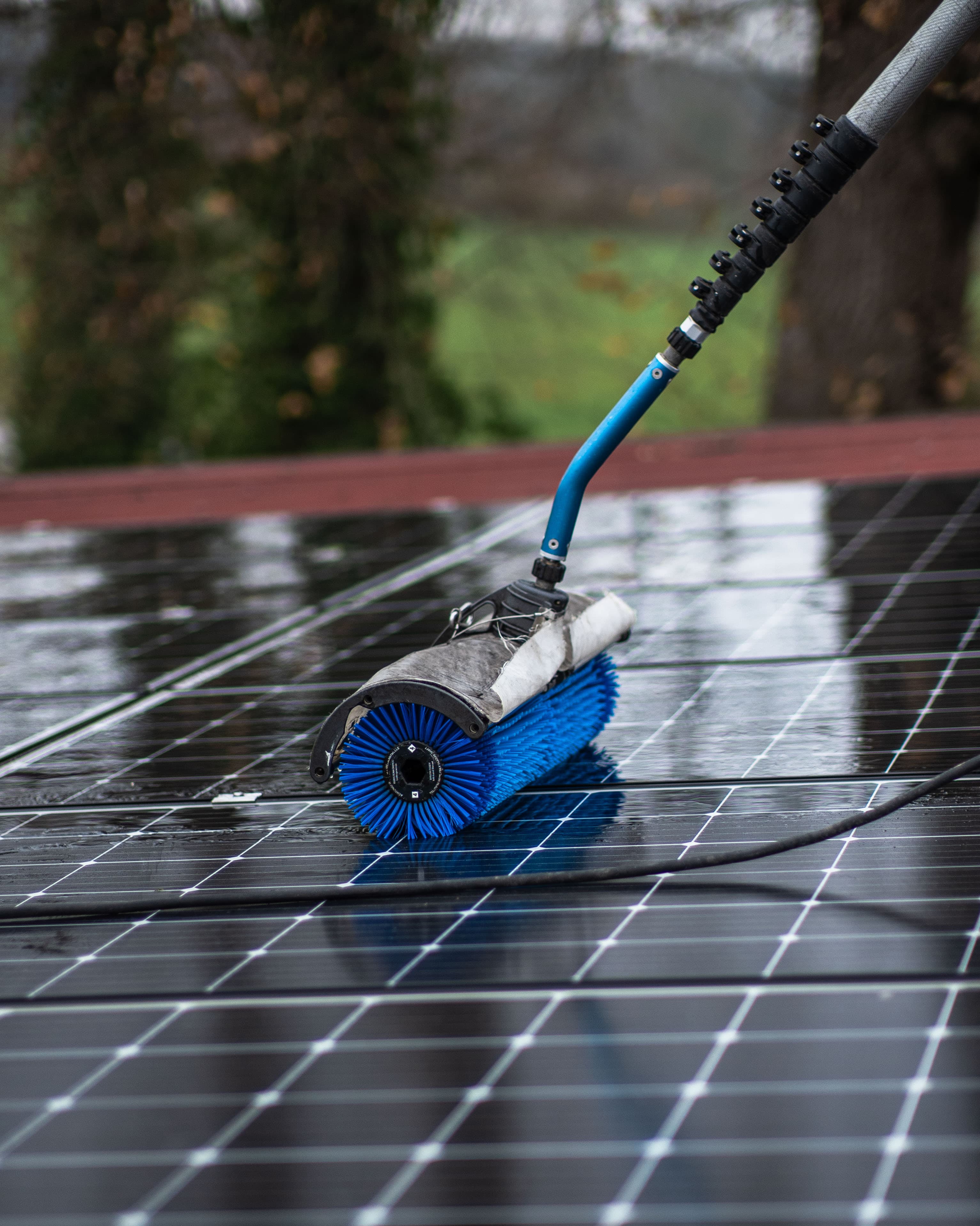 Mechanische Reinigung – KlarSolar Reinigungsmethode